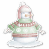 Snowmansticker Sticker (Voorkant)