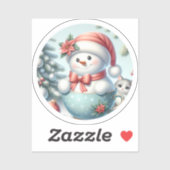 Snowmansticker Sticker (Vel)