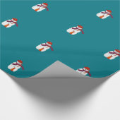 Snowmanverpakkingspapier Cadeaupapier (Hoek)