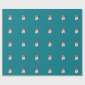 Snowmanverpakkingspapier Cadeaupapier (Vlak)
