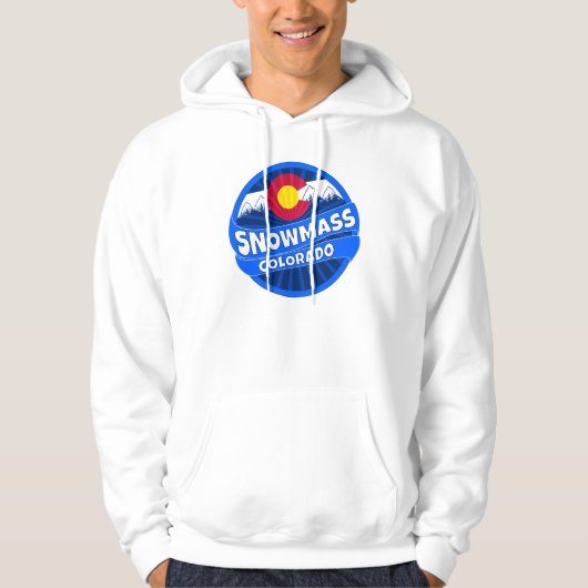 Snowmass Colorado berg burst hoodie (Voorkant)