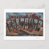 Snowmass, Colorado - Grote letterscènes Briefkaart (Voorkant)