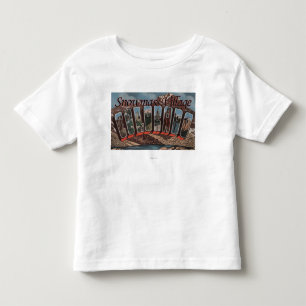 Snowmass, Colorado - Grote letterscènes Kinder Shirts