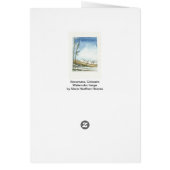 Snowmass, Colorado Waterverf Afbeelding (Achterkant)