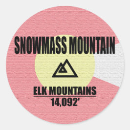 Snowmass Mountain Ronde Sticker