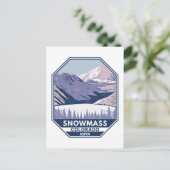 Snowmass Ski Area Winter Aspen Colorado Briefkaart (Staand voorkant)