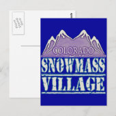 Snowmass Village, Colorado Briefkaart (Voorkant / Achterkant)