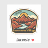 Snowmass Village, Colorado Sticker (Vel)