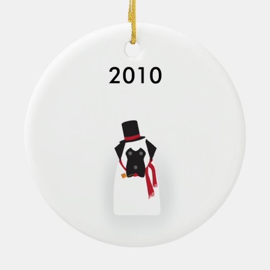 Snowmastiff Ornament (Achterkant)