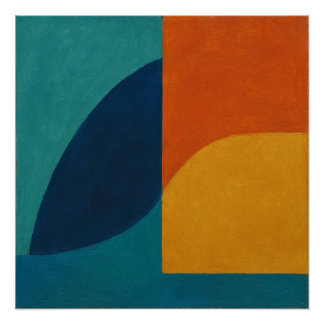 "Snowmelt Resonance" Abstract Perfect Poster