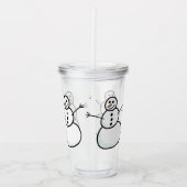 Snowmen Acryl Drinkbeker (Voorkant)