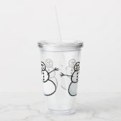 Snowmen Acryl Drinkbeker (Links)