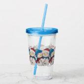 Snowmen Acryltumbler Acryl Drinkbeker (Achterkant)