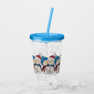 Snowmen Acryltumbler Acryl Drinkbeker
