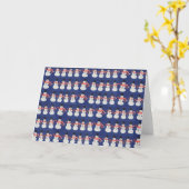 Snowmen Art for Charity Card Kaart (Gele Bloem)