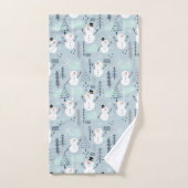 Snowmen Bath Towel Set Bad Handdoek (Handdoek)