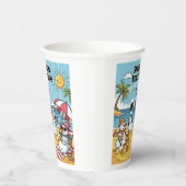 Snowmen Beach Bash Papieren Bekers (Rechts)