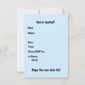 Snowmen Birthday Uitnodiging (Achterkant)