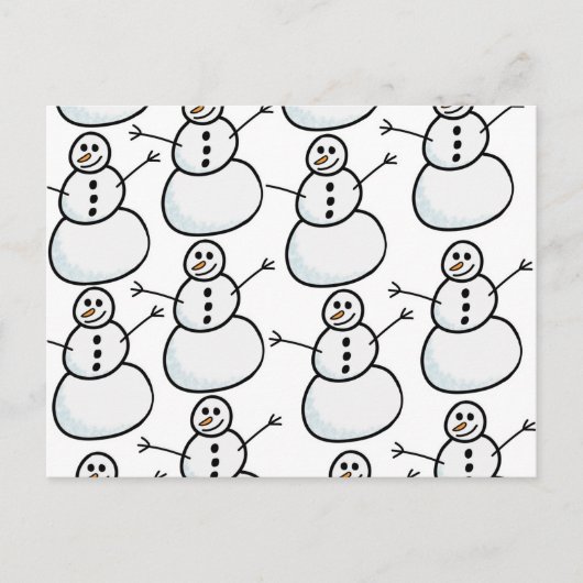 Snowmen Briefkaart (Voorkant)
