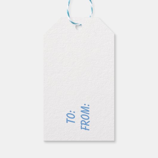 Snowmen Cadeaulabel (Achterkant)