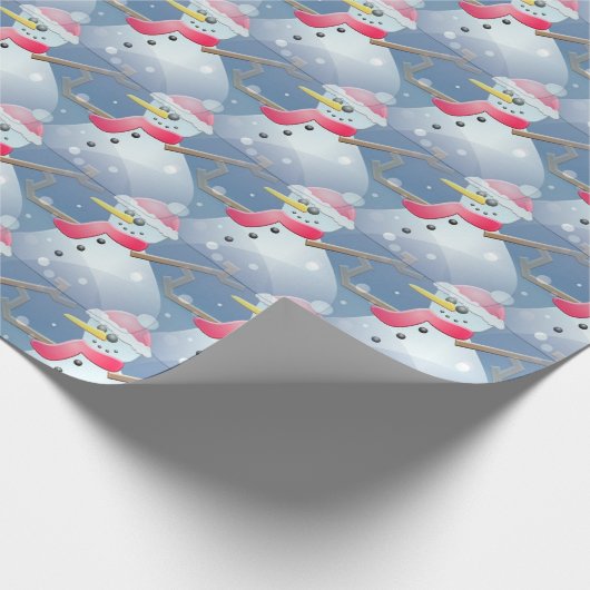 Snowmen Cadeaupapier (Hoek)