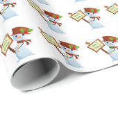 Snowmen Cadeaupapier (Rol Hoek)