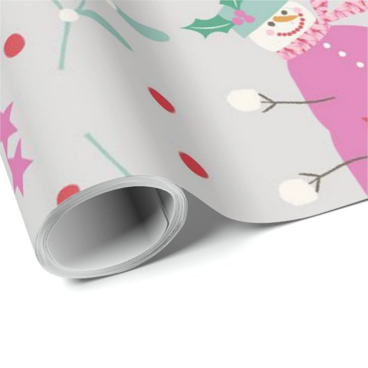 Snowmen Cadeaupapier (Rol Hoek)