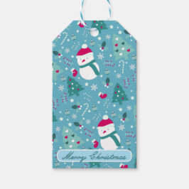 Snowmen, Candy Canes & Festive Holiday Design Cadeaulabel