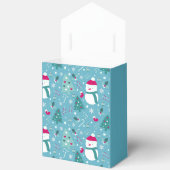 Snowmen, Candy Canes & Festive Holiday Pattern Bedankdoosjes (Open)