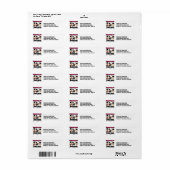 Snowmen Christmas Rocks Retour Adreslabels Etiket (Full Sheet)