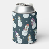 Snowmen Christmas: sneeuwval charme. Blikjeskoeler (Blikje Achterkant)