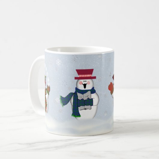 Snowmen Classic Coffee Mok 11 oz (Voorkant links)