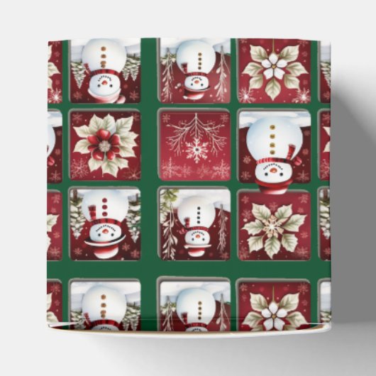 Snowmen Collage Bedankdoosjes (Bovenkant)