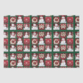 Snowmen Collage Tissuepapier (Voorkant)