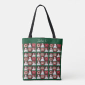 Snowmen Collage Tote Bag (Achterkant)