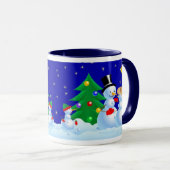 Snowmen Dancing Mok (Voorkant rechts)