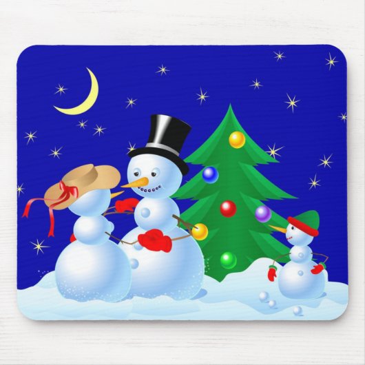 Snowmen Dancing Muismat (Voorkant)