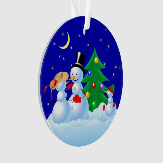 Snowmen Dancing Ornament (voorkant)