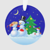 Snowmen Dancing Ornament (voorkant)