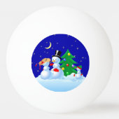 Snowmen Dancing Pingpongbal (Achterkant)