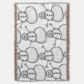 Snowmen Deken (Voorkant Verticaal)