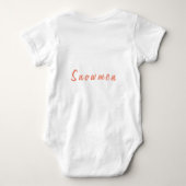 Snowmen design baby bodysuit T-Shirt (Achterkant)