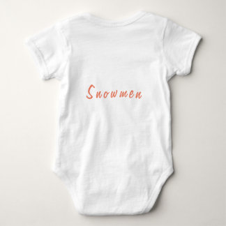 Snowmen design baby bodysuit T-Shirt