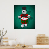  Snowmen: Drummer Poster (Keuken)