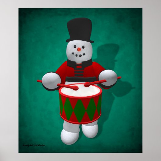  Snowmen: Drummer Poster (Voorkant)