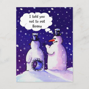 Snowmen eet geen bonen briefkaart