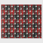 Snowmen en deer op geplakt pakpapier (Vlak)