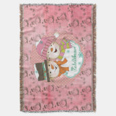 Snowmen en meer Snowmen Holiday Throw Deken (Voorkant Verticaal)