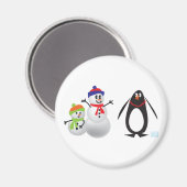 Snowmen en Penguin Magneet (Voorkant / Achterkant)