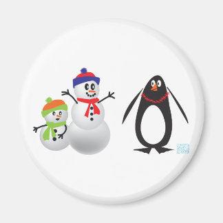 Snowmen en Penguin Magneet